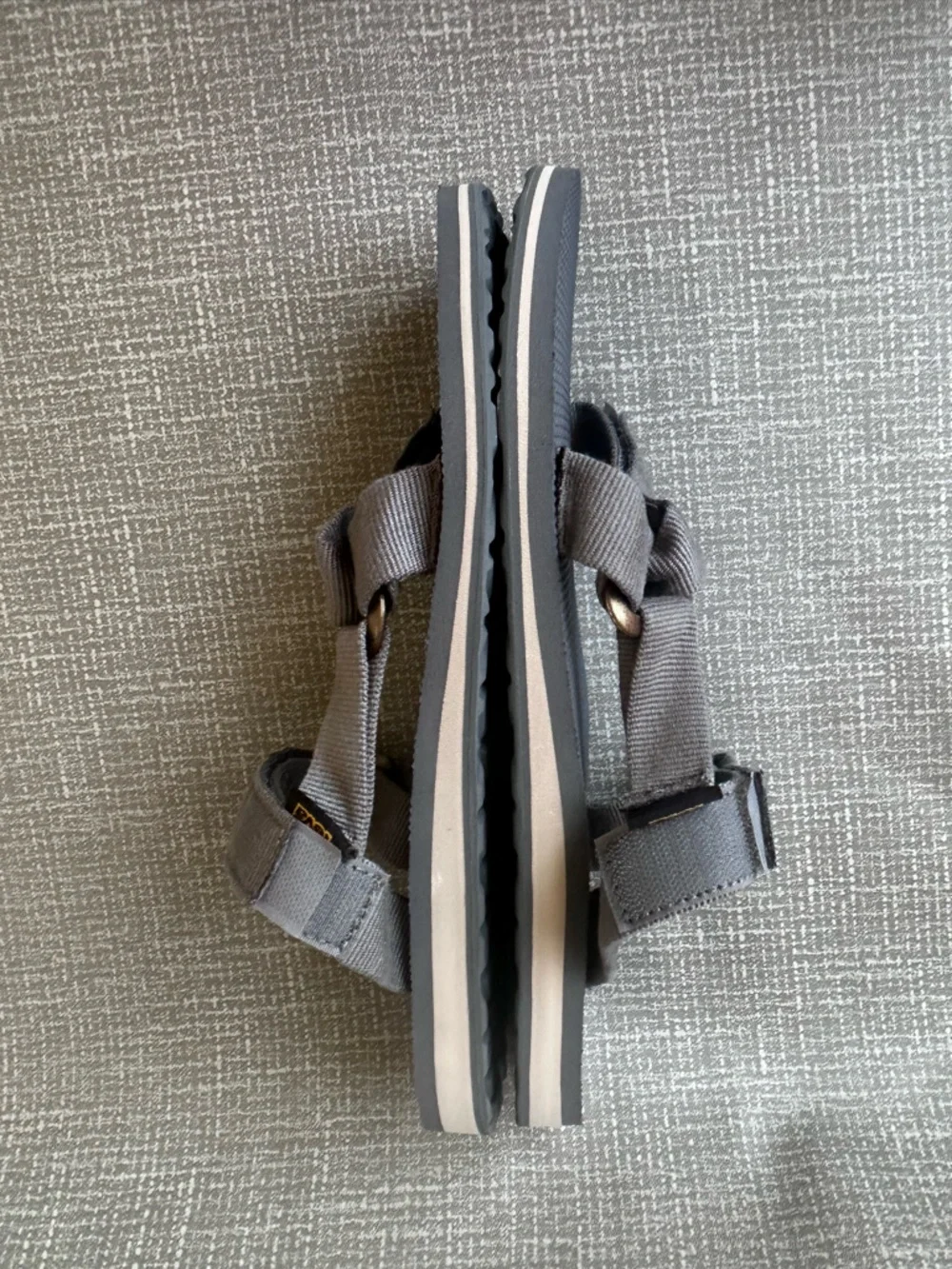Teva Men’s Gray Adjustable Strap Sport Sandals Size 12